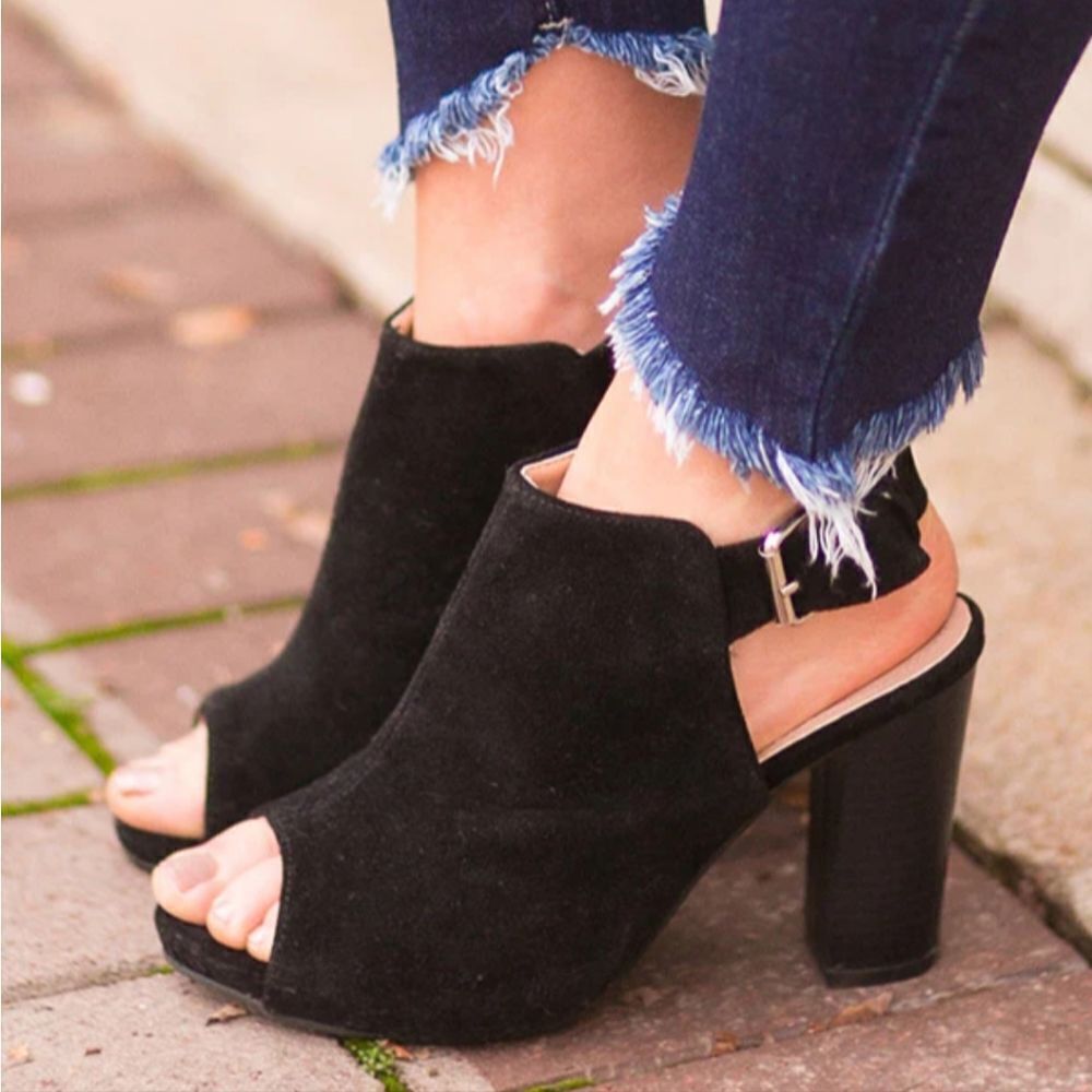 DEXFLEX COMFORT ANKLE STRAP OPEN TOE PUMPS HEEL SHOES SANDAL